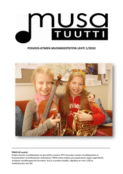 2010 - Pohjois-Kymen musiikkiopisto