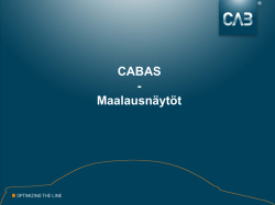 CABAS - Maalausnäytöt