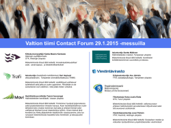 Contact Forum - Valtiolle.fi