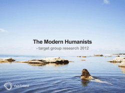 The Modern Humanists - Toerisme Vlaanderen