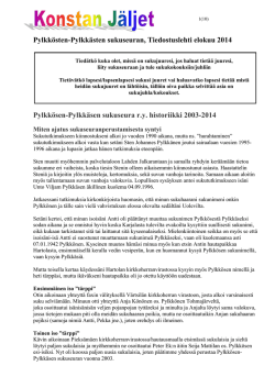 Sukulehti 01/2014 (*.pdf) - Pylkkösen