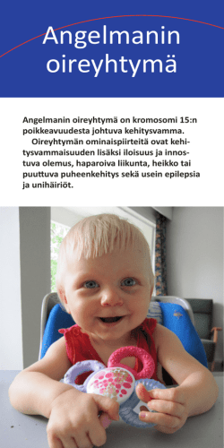 Angelmanin oireyhtymä - Suomen Angelman