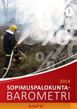 Sopimuspalokuntabarometri 2014 - Suomen Sopimuspalokuntien