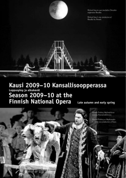 Suomen kansallisoopperan kausi 2009–10 - Suomen Wagner