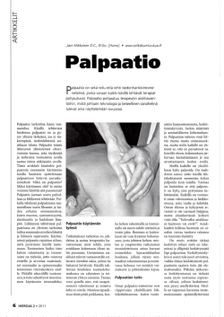 Palpaatio / Hieroja-lehti 2/2011 (pdf)