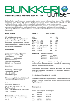 Mediakortti 2013 - Suomen Golfkentänhoitajien Yhdistys