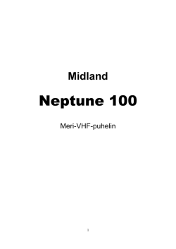 Midland Neptune 100 käyttöohje - RXTX