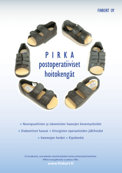 Pirka postoperatiiviset kengät - Oriveden Pirka