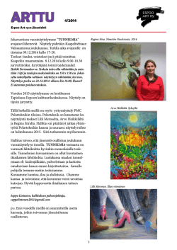 ARTTU 4/2014 - Espoo Art ry