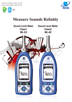 Measure Sounds Reliably - ANV Measurement Systems