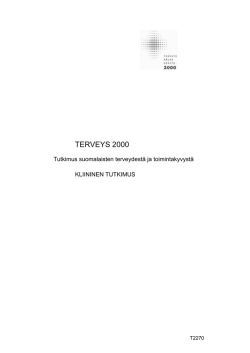 Lomake T2270 - Terveys 2000