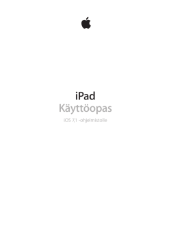 iPad Käyttöopas