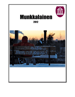 Avaa Munkkalainen (pdf) - Munkkiniemen yhteiskoulu