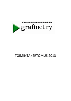pdf-tiedostona - Viestintäalan toimihenkilöt Grafinet ry