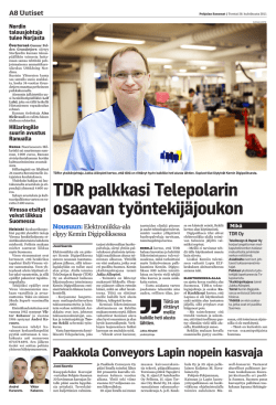 TDR palkkasi Telepolarin osaavan työntekijäjoukon