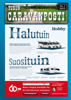 No 1 2013 - SF-Caravan Turku Ry