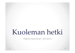 Pirjetta Manninen 18.9.2013