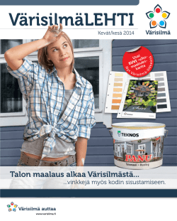 värisilmä lehti kevät 2014 - Suomen Keittiö ja Talokeskus oy
