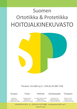 SOP Hoitojalkinekuvasto - Suomen Ortotiikka & Protetiikka Oy
