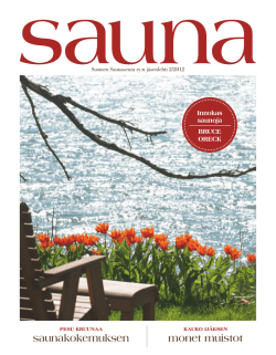 Sauna-lehti 2/2012 - Suomen Saunaseura ry