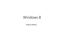 Windows 8.1 luentomateriaali