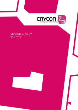 Cityconin Arviolausunto 30.6.2013 (pdf)