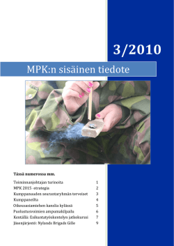 MPK:n sisäinen tiedote - Nylands Brigads Gille rf