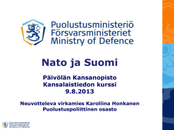 Nato ja Suomi - Päivölän kansanopisto