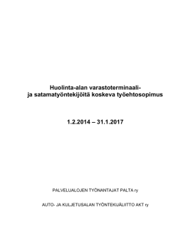 Työehtosopimus 1.2.2014 - 31.1.2017 pdf:nä