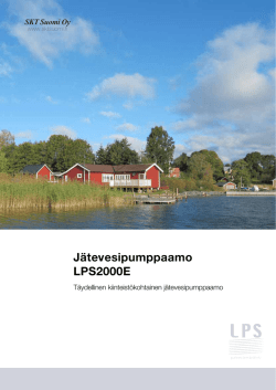 Jätevesipumppaamo LPS2000E - Skandinavisk Kommunalteknik AB