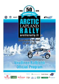 RALLILEHTI 2015 web 1 - Arctic Lapland Rally