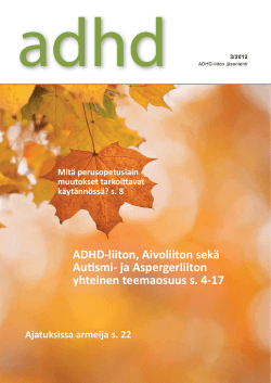 ADHD-lehti 3/2012 - ADHD