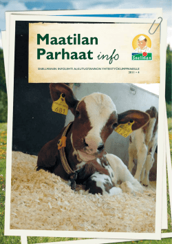 Maatilan Parhaat -info 4-2011 - Anelma