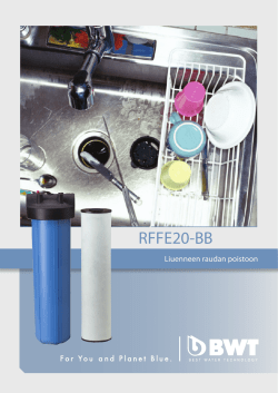 Orwa RFFE20-BB raudan ja mangaanin poistoon