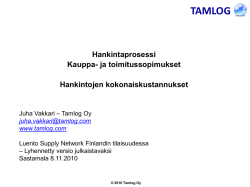 TAMLOG - Supply Network Finland