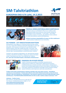 Mediakortillamme - Triathlonevents.fi