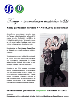 Tango – suomalaisen tunteiden tulkki