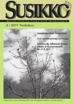 Susikko 2/2011 (pdf) - LUSTO Suomen metsämuseo ja