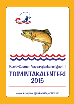 TOIMINTAKALENTERI 2015 - Keski-Suomen Vapaa