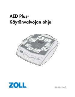 AED Plus® Käytönvalvojan ohje