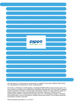 Yhtiöesite - Piippo Oy