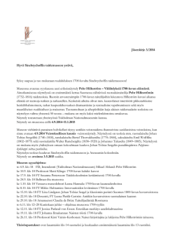 Jäsenkirje 3/2014 (PDF) - Sinebrychoffin taidemuseo
