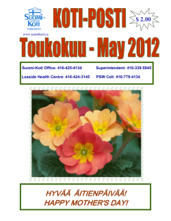 2012 May.pdf - Suomi-Koti