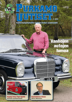 Vanhojen autojen lumoa - Suomen Autopurkamoliitto