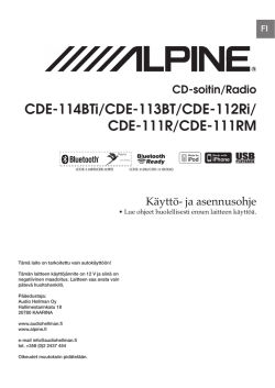 CDE-111R/CDE-111RM - alpine