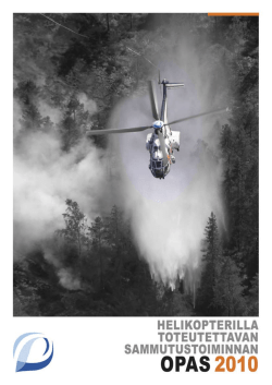 Helikoptereilla toteutettavan