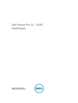 Dell Venue Pro 11 – 5130 Käyttöopas