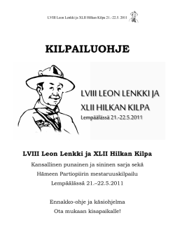KILPAILUOHJE - Tampereen Eräpojat