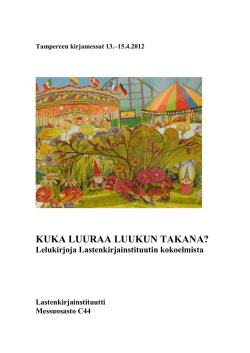 Näyttelyluettelo (PDF) - Lastenkirjainstituutti