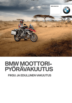 BMW Moottoripyörävakuutus PDF